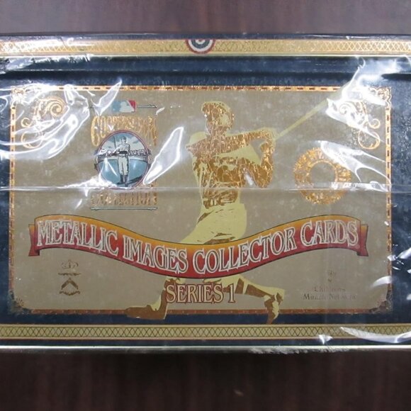 Cooperstown Collection Series 1 Metallic Images Collector Cards Tin Box - Picture 1 of 2
